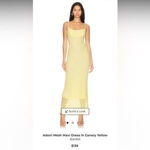 REVOLVE Yellow Lace Maxi Dress